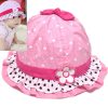 Buy Online Comfortable Pink Baby Cotton Hat for Summer Season