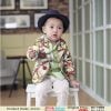 Cool and Trendy Formal White Summer Coat for Boys in India with Colorful Pattern