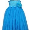 Kids Couture Special Occasion Flower Girl Tutu Dress Blue birthday Wear