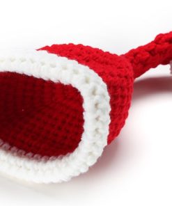 Crochet Pattern Photography Prop in Red and white Santa Combination
