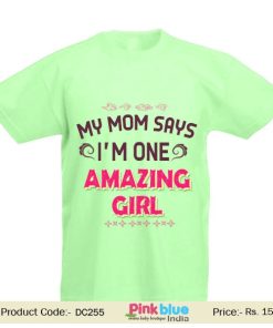 Customized Unisex Baby Amazing Girl T-shirt Print