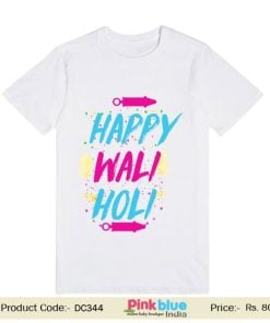 Custom Holi T-shirts for Kids & Family - Happy Holi Print Shirt