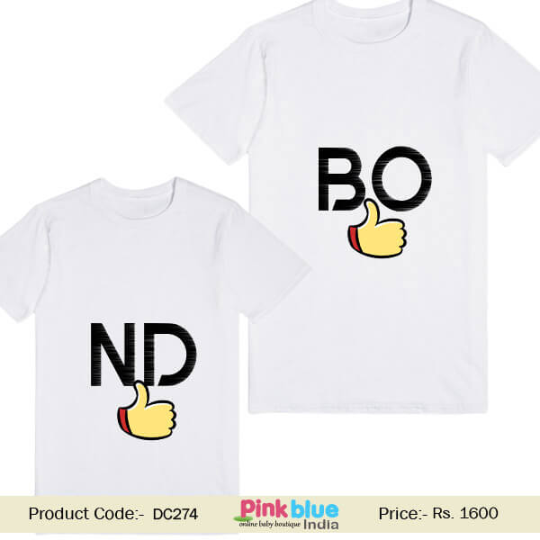 Shop Online Custom Little Sister and Brother T-shirt Set India