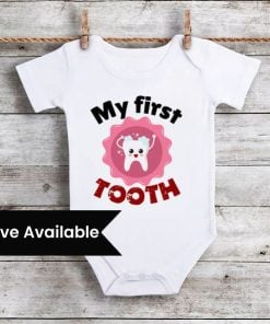 My First Tooth Baby Clothes - Funny Newborn Baby Romper