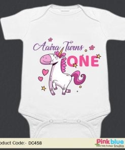 Unicorn Baby Girl Onesie Bodysuit - Custom Unicorn Newborn Romper - infant clothes