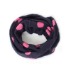 Cute and Smart Navy Blue Cowl with Pink Dots for Baby Boys