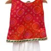 Buy Baby Girl Designer Dhoti Dress with Jaipuri Bandhej Top