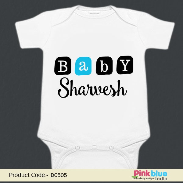 Cute Custom Baby Romper and Personalized Bodysuit