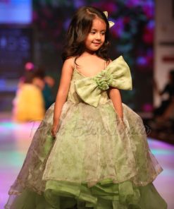 Beautiful Designer Organza Party Wear Ball Gown for Birthday