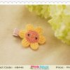 Cute Flower Shaped Yellow and Orange Hair Pin for Newborn Baby Girls