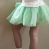 green baby party skirt
