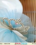 Light Blue Net Hair Clip for Baby Girl