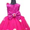 Baby pink colour gown party wear, Kids party Wear Boutique 