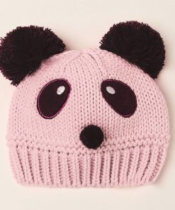 pink infant knit hat