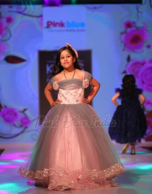 Pink Party Wear Kids Ball Gowns - Buy Ball Gown Online India