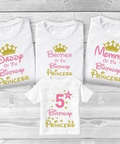 mommy daddy princess t shirt, Mom Dad princess Family shirt, Birthday T-shirts