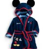 Designer Dark Blue Mickey Mouse Toddler Bathrobe