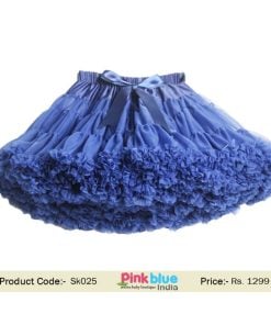 blue toddler skirt