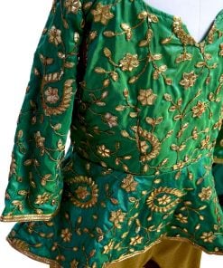 Heavy Handwork Peplum Top with Dhoti | Peplum Indian girl Dress