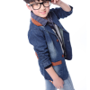 Shop Online Blue Denim Designer Coat for Young Boys with Perfect Fit
