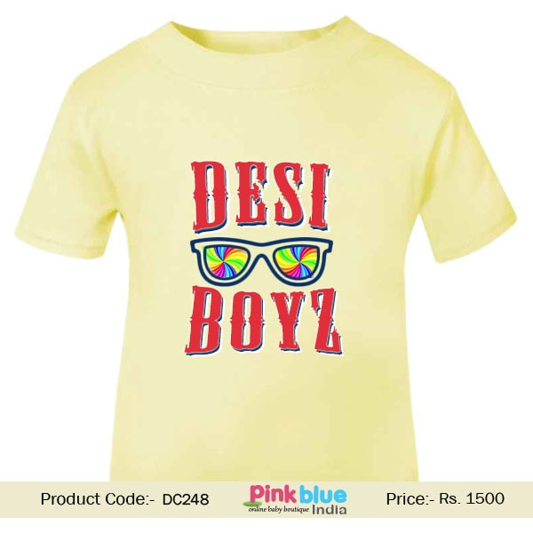 Infant Baby and Kids Unisex T-shirt Tee Desi Boys