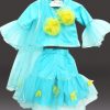 Blue Designer Baby Crop Top and Sharara Online - Latest Trend Baby Girl Clothes