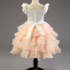 peach baby party dress