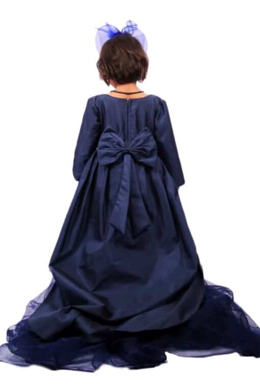 Buy Gown for Birthday Girl – Blue Color Partywear Dress