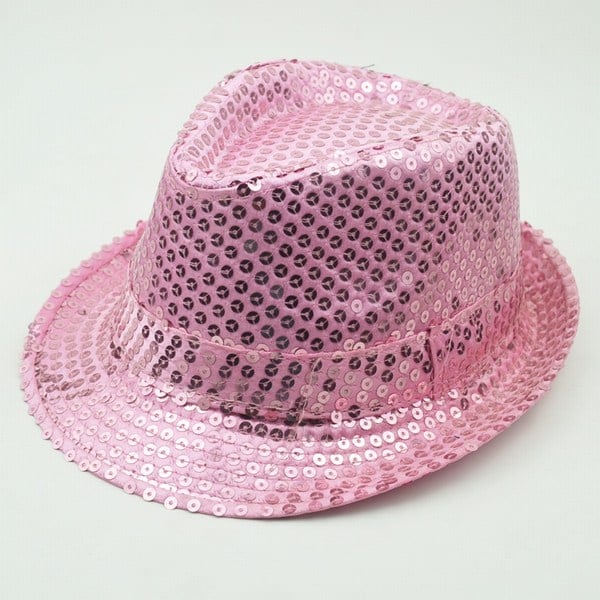 Baby Pink Fashion Sequins Designer Cap for Kids in India