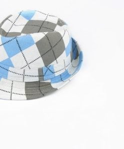 Stylish Designer Fashion White Hat with Checks for Kids in India