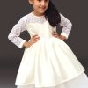 White High Low Party Dresses for Kids | Wedding Wear for Juniors