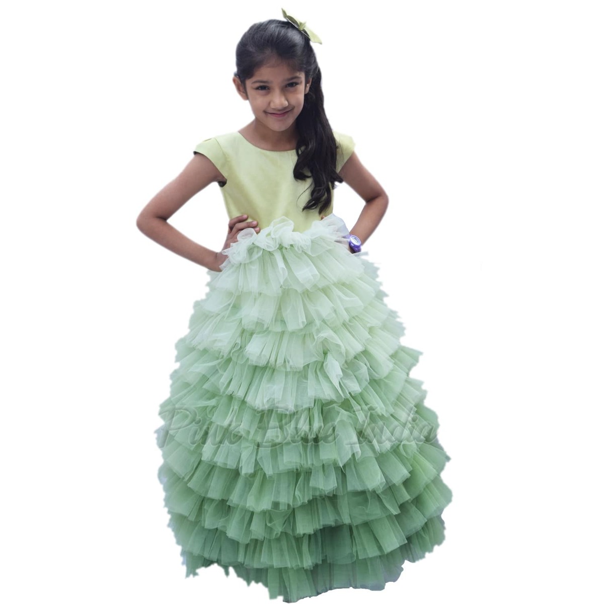 Girls Party Wear Designer Gowns, Princess Ombre Party Dress Online