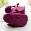 Designer Party Wear Purple Baby Girl Shoes in India