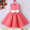 peach toddler party dress