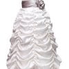 Kids Baby Girl Princess Bubble Prom Gown Dress White