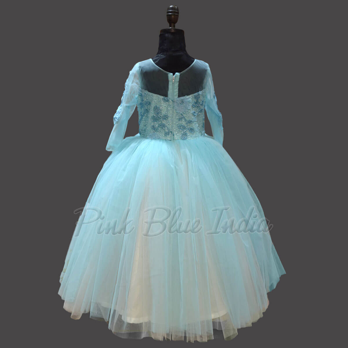 Princess Elsa Costume Gown Dress for Frozen Birthday Party