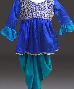 Ethnic Peplum Top, Dhoti Pants Traditional Girls Indian Wedding Dress