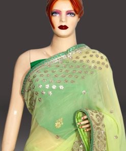 Buy Green Indian Wedding Heavy Saree Collection Online