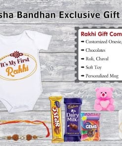 Exclusive Raksha Bandhan Gift, First Rakhi Gifts, Baby Girl Boy Rakhi Hampers India