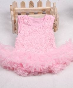 Designer Fashionable Baby Pink Romper Dress for Girls in India