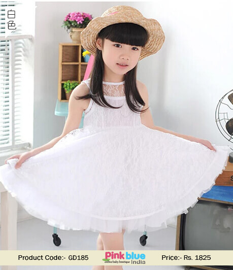 White Butterfly Baby Girl Wedding Dress For 3-6-9 Months | Baby girl  wedding dress, Wedding dresses for girls, Cheap flower girl dresses