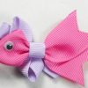 Beautiful Pink and Mauve Fish Shaped Fashion Hair Clip for Infant Girls
