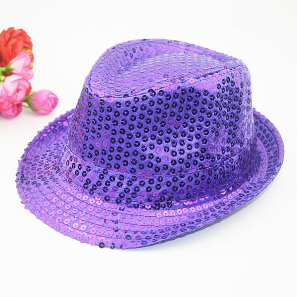 High Quality Purple Sequins Designer Hat for Kids in India