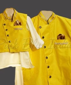 Buy yellow Kurta Pyjama set for Father and Son Combo