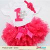 First Birthday Baby Girls Outfit - Princess Girl Red Cake Smash Dress, 1 year Old Birthday clothes