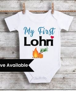 First Lohri Baby Girl Boy Onesie - Lohri Baby Bodysuit