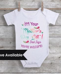 Mothers Day Onesie Outfit - Custom Mothers Day Baby Clothes