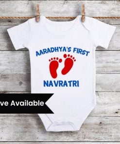 My First Navratri Romper - 1st Navratri Baby Onesie, Navratri Onesie Outfits