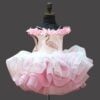 Flamingo themed birthday dress for baby girl cute party wear