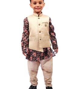 Baby Boy Ethnic Wear, Floral Print kids Kurta Pajama Online